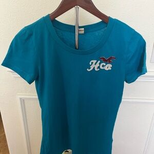 Hollister Blue Tee with Logo